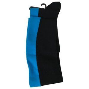 Ozone Design Women's Socks Knee High Two Color Black & Blue Long DM7
